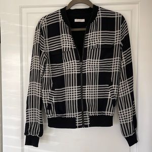 Plaid Equipment Abbot Bomber - Black Ghost Plaid